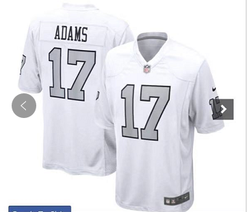 Men Las Vegas Raiders #17 Davante Adams White Stitched jersey