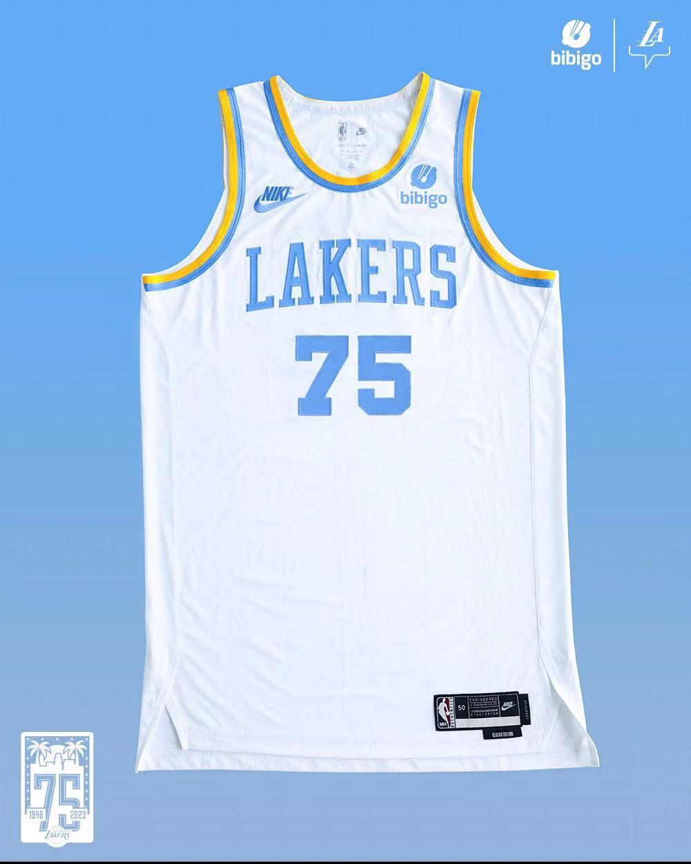 Los Angeles Lakers Customized White jersey-You can put any name and number