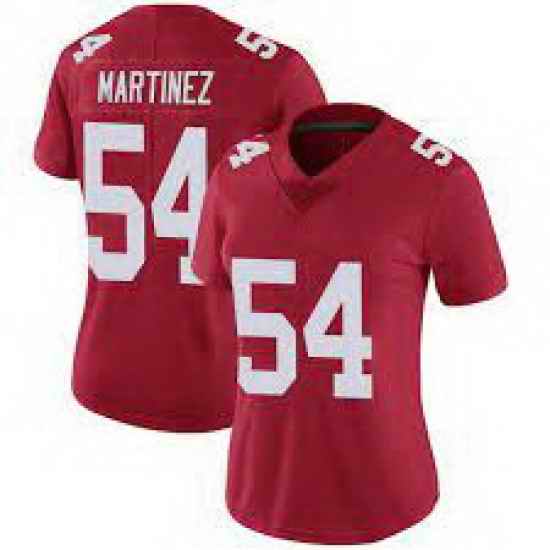Women Nike New York Giants #54 Blake Martinez Red Stitched Jersey