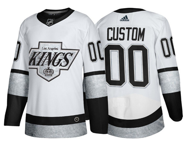 Men's Los Angeles Kings Active Player blank White Throwback Stitched Jersey