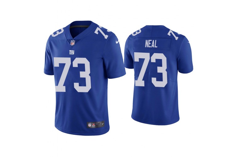 New York Giants #73 Evan Neal Blue Vapor Limited 2022 NFL Draft Jersey