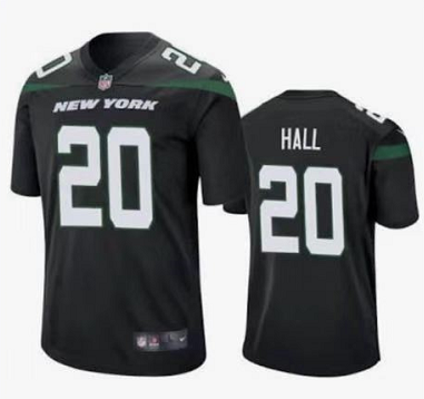 Men New York Jets #20 Breece Hall 2022 black Vapor Untouchable Limited Stitched jersey