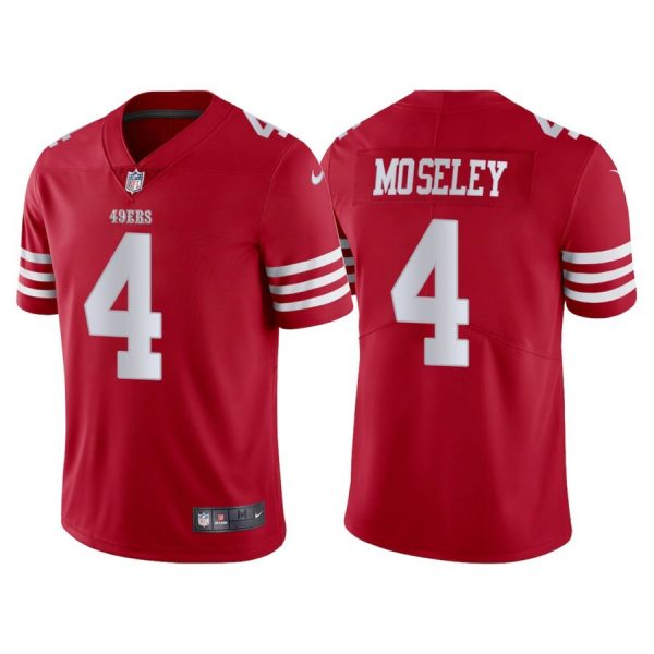 Men’s San Francisco 49ers #4 Emmanuel Moseley  Vapor Limited Stitched Jersey