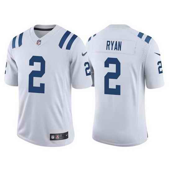 Men Indianapolis Colts #2 Matt Ryan White Vapor Untouchable Limited Stitched Football jersey