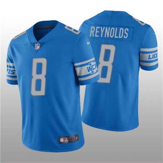 Men Detroit Lions #8 Josh Reynolds Blue Vapor Untouchable Limited Stitched Jersey