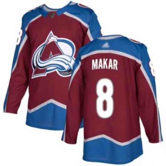 Youth Adidas Colorado Avalanche #8 Cale Makar Burgundy Home Authentic Stitched NHL Jersey