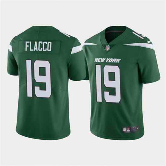 Men New York Jets #19 Joe Flacco Green Vapor Untouchable Limited Stitched Jersey