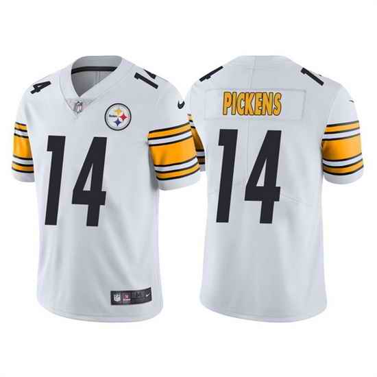 Men Pittsburgh Steelers #14 George Pickens White Vapor Untouchable Limited Stitched Jersey