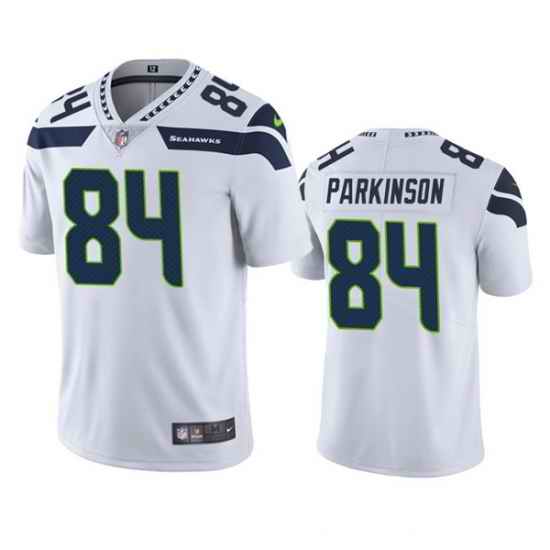 Men Seattle Seahawks #84 Colby Parkinson White Vapor Untouchable Limited Stitched Jersey