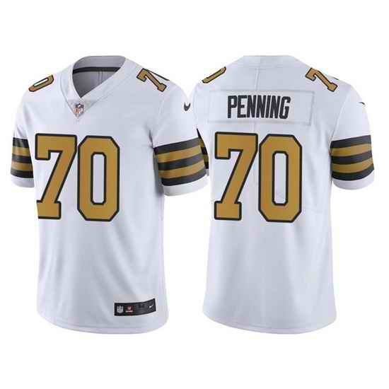 Men New Orleans Saints #70 Trevor Penning White Color Rush Limited Stitched Jersey