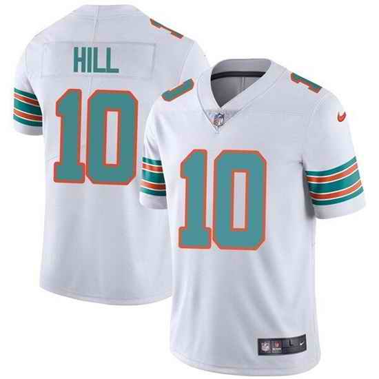 Men Miami Dolphins #10 Tyreek Hill White Color Rush Limited Stitched Football Jersey