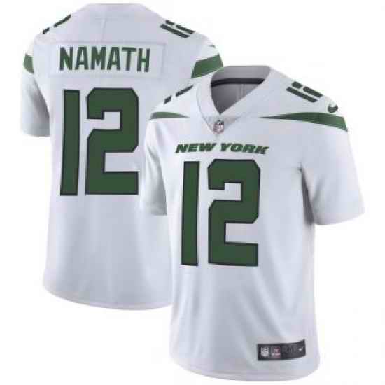 Men New York Jets #12 Joe Namath White 2019 Vapor Untouchable Limited Stitched Jersey