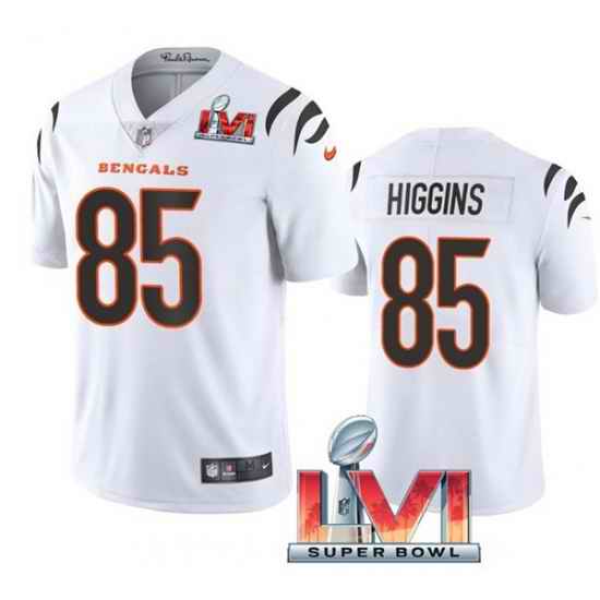 Nike Cincinati Bengals #85 Tee Higgins White 2022 Super Bowl LVI Vapor Limited Jersey
