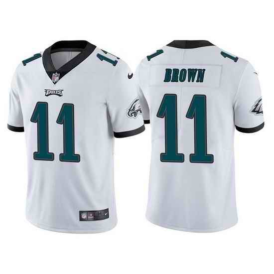 Youth Philadelphia Eagles #11 A  J  Brown White Vapor Untouchable Limited Stitched Football Jersey
