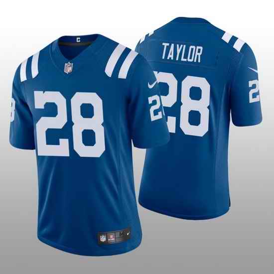 Youth Nike Colts #28 Jonathan Taylor Royal Blue Team Color Men Stitched NFL Vapor Untouchable Limited Jersey