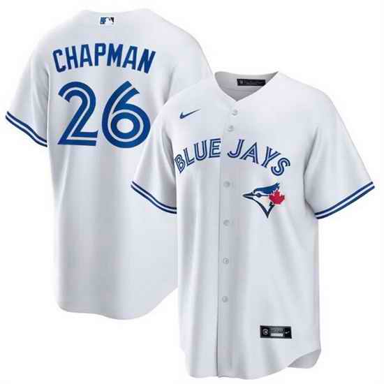 Men Toronto Blue Jays #26 Matt Chapman White Cool Base Stitched jersey