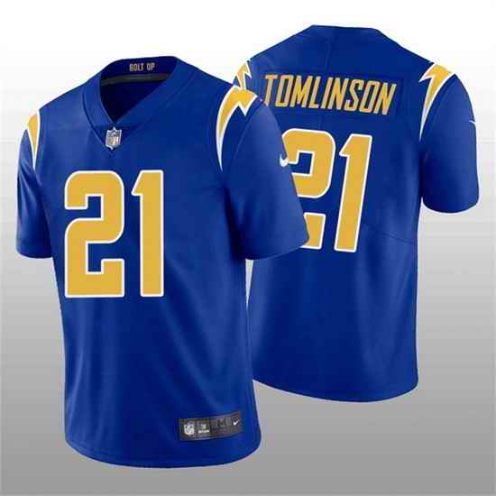 Men Los Angeles Chargers #21 LaDainian Tomlinson Royal Vapor Untouchable Limited Stitched Jersey
