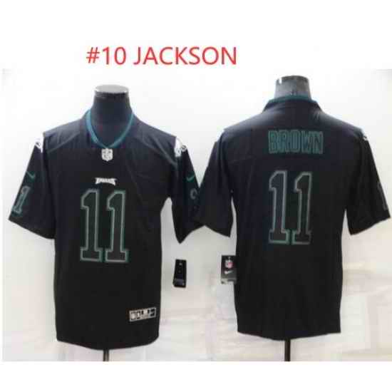 Men Philadelphia Eagles #10 Desean Jackson Lights Out Black Color Rush Limited Stitched Jersey