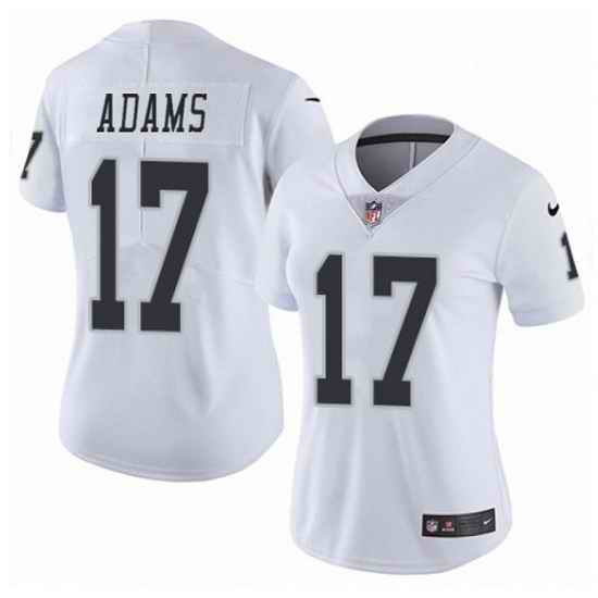 Women Las Vegas Raiders #17 Davante Adams White Vapor Untouchable Limited Stitched Jersey
