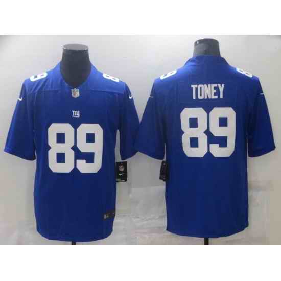 Youth Nike New York Giants #89 Kadarius Toney Blue Vapor Untouchable Limited Jersey