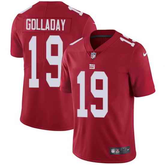 Youth Nike New York Giants #19 Kenny Golladay Red Stitched NFL Vapor Untouchable Limited Jersey