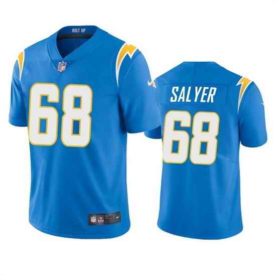 Men Los Angeles Chargers #68 Jamaree Salyer Blue Vapor Untouchable Limited Stitched Jersey