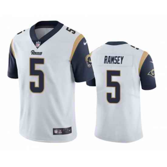 Men Los Angeles Rams #5 Jalen Los Angeles Ramsey White Vapor Untouchable Limited Stitched Jersey