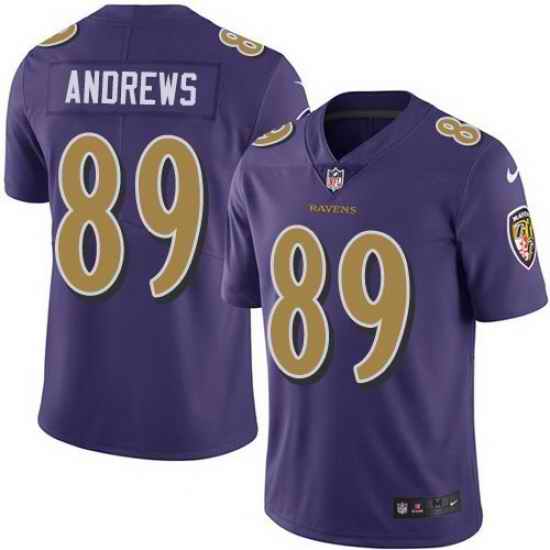 Youth Nike Baltimore Ravens #89 Mark Andrews Rush Limited Jersey
