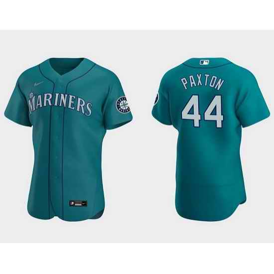 Men Seattle Mariners #44 James Paxton Aqua Flex Base Stitched jersey