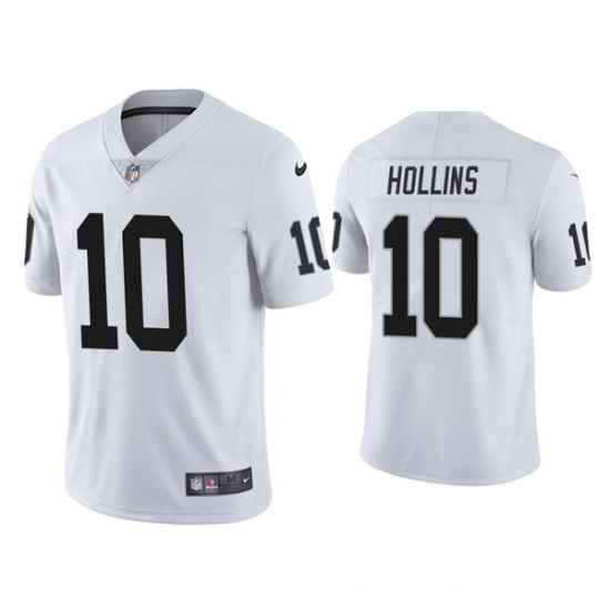 Men Las Vegas Raiders #10 Mack Hollins White Vapor Untouchable Limited Stitched Jersey