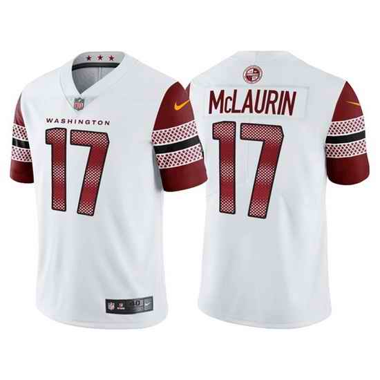 Men Washington Commanders #17 Terry McLaurin White Vapor Untouchable Stitched Football jersey