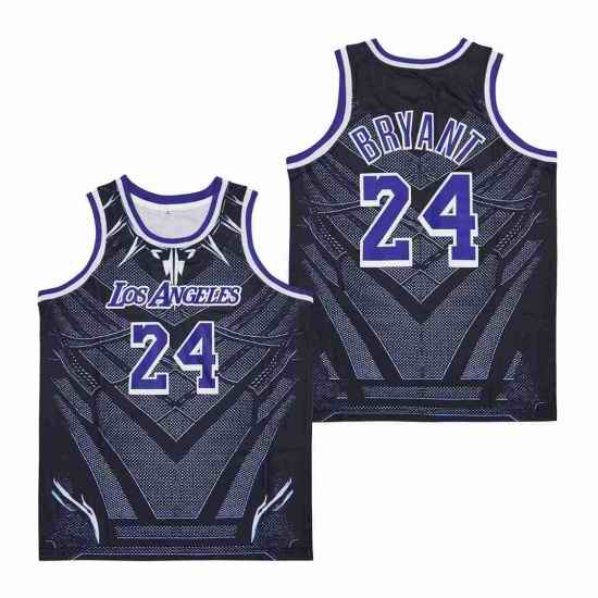 Los Angeles Lakers #24 Kobe Bryant Black panther Fashion Jersey