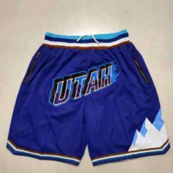 Men Utah Jazz purple pocket Shorts