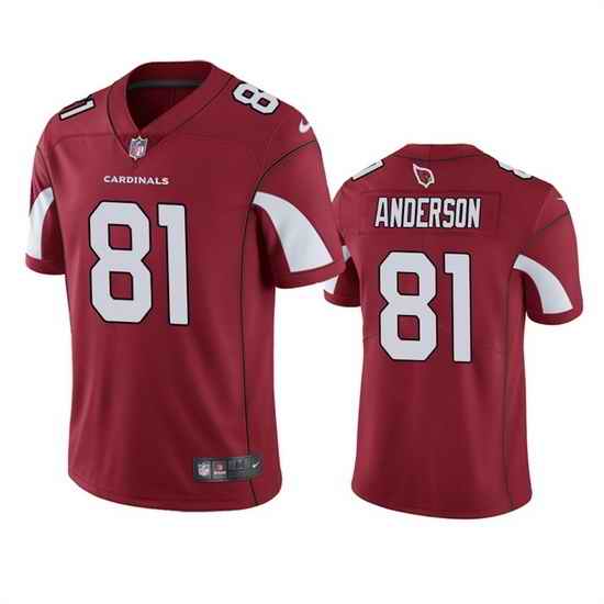 Men Arizona Cardinals #81 Robbie Anderson Red Vapor Untouchable Stitched Football Jersey