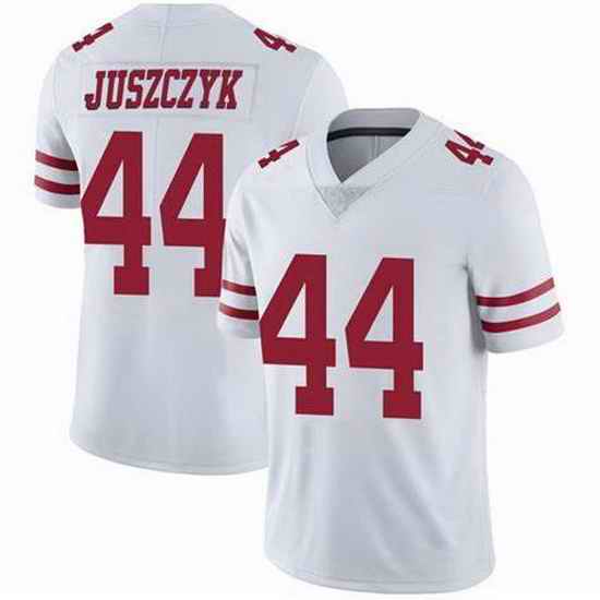 Youth San Francisco 49ers Kyle Juszczyk #44 White Stitched NFL Vapor Untouchable Limited Jersey