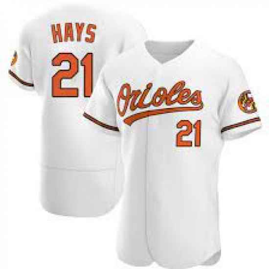 Men Baltimore Orioles #21 Austin Hays White Stitched Baseball Jersey