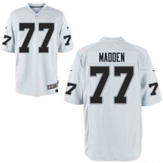 Men Las Vegas Raiders #77 John Madden White Vapor Limited Jersey