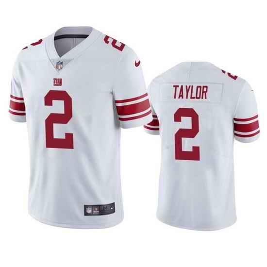 Men New York Giants #2 Tyrod Taylor White Vapor Untouchable Limited Stitched Jersey