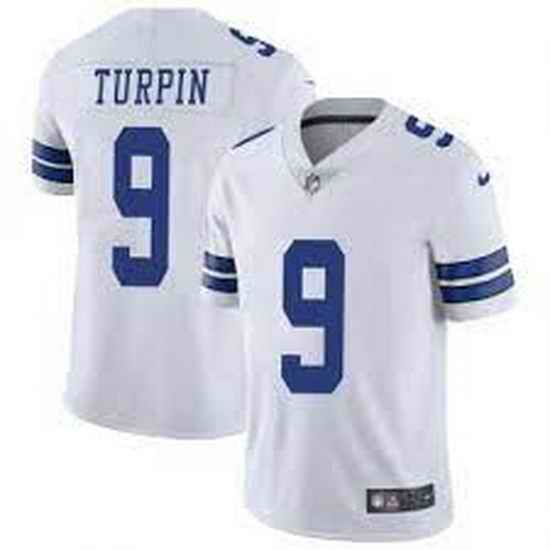 Men Dallas Cowboys #9 KaVontae Turpin White Limited Jersey