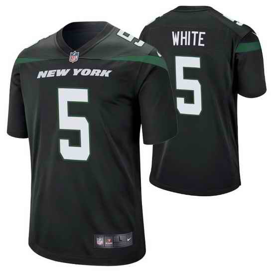 Youth Nike New York Jets Mike White #5 Black Vapor Limited NFL Jersey