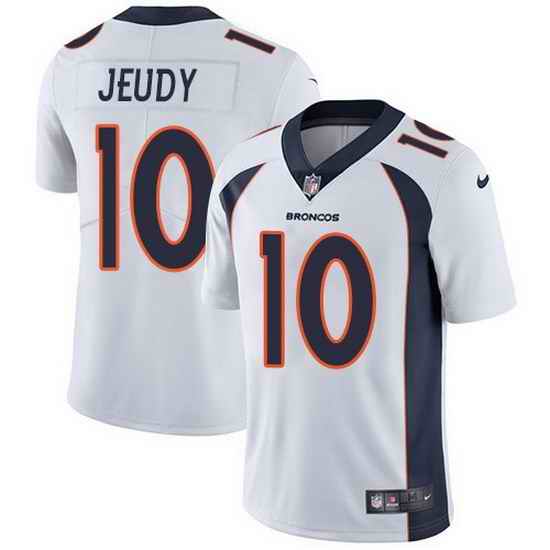 Youth Nike Broncos #10 Jerry Jeudy Navy White Alternate Stitched NFL Vapor Untouchable Limited Jersey