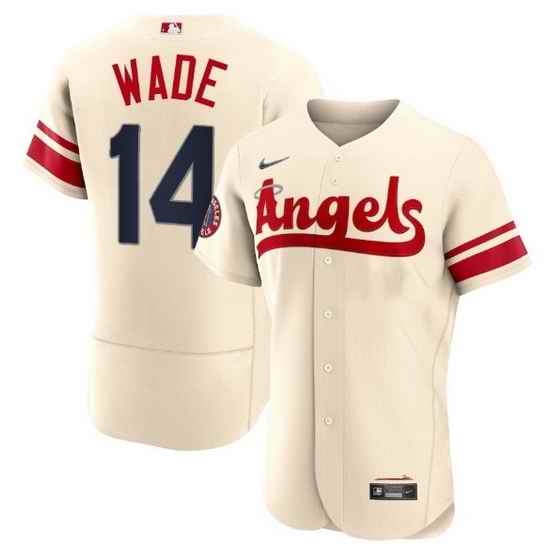 Men Los Angeles Angels #14 Tyler Wade 2022 Cream City Connect Flex Base Stitched Jerseyy