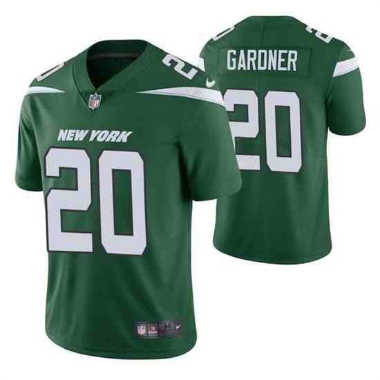 Men New York Jets #20 Ahmad Gardner 2022 Green Vapor Untouchable Limited Stitched jersey