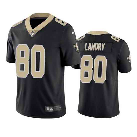 Youth New Orleans Saints #80 Jarvis Landry Black Vapor Limited Stitched Jersey