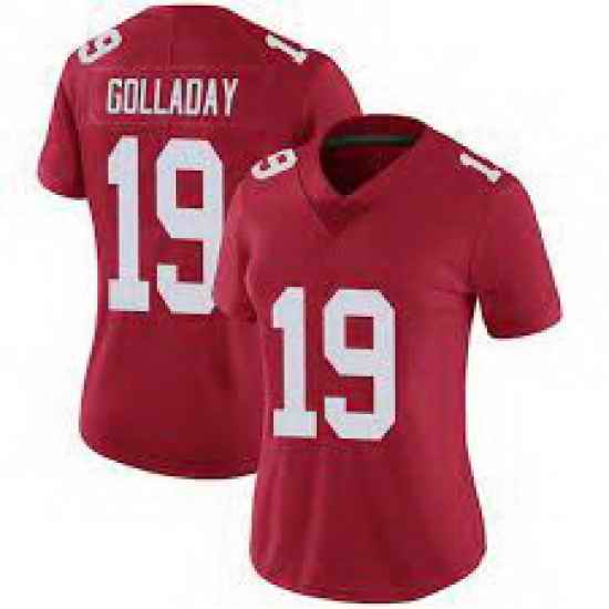 Women Nike New York Giants #19 Kenny Golladay Red Stitched NFL Vapor Untouchable Limited Jersey