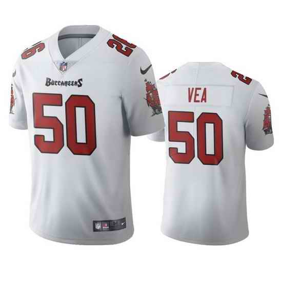Youth Nike Tampa Bay Buccaneers #50 Vita Vea White Vapor Limited Jersey