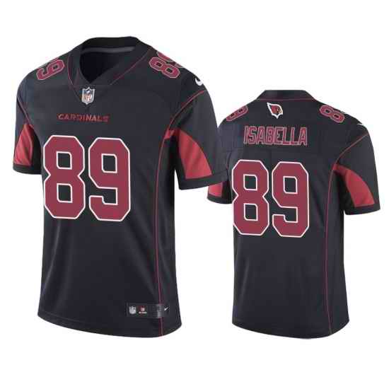 Men Cardinals #89 Andy Isabella Black Stitched Football Limited Rush Jersey