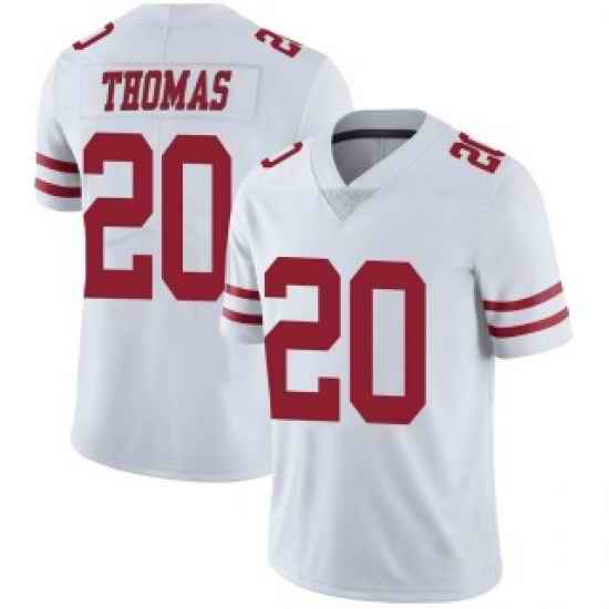 Men Sanfrancisco 49ers #20 Ambry Thomas White Vapor Limited Jersey