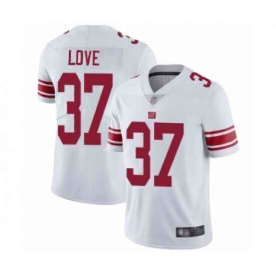 Men New York Giants #37 Julian Love White Vapor Untouchable Limited Player Football Jersey