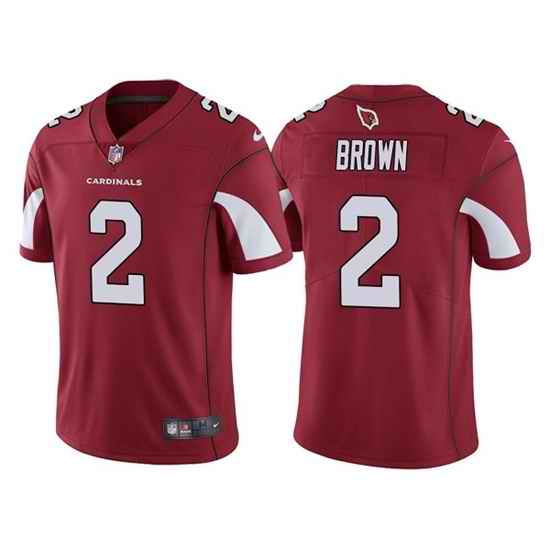 Men Arizona Cardinals #2 Marquise Brown Red Vapor Untouchable Limited Stitched Jersey